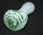 4" GREEN BUBBLE STORM Glass Smoking Pipe THICK GLASS pipes