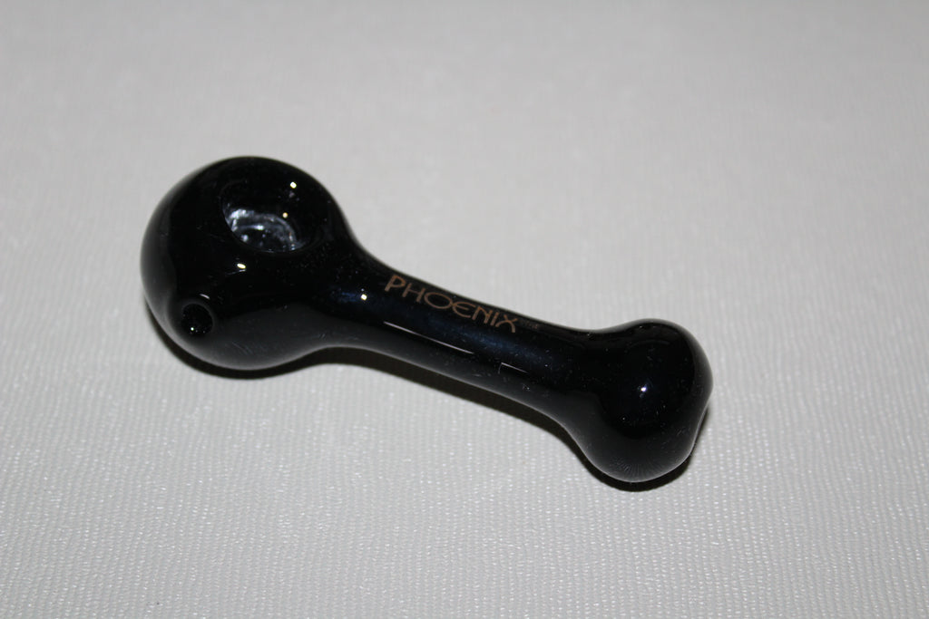 BLACK HAWK 4" Glass Pipe with built in Screen