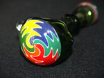 6+" GREEN BOWTIE GLASS Tobacco Smoking Glass Pipe THICK GLASS pipes (Copy) (Copy) (Copy)