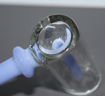 4 1/2" BLUE MINI GLASS PIPE- DRY or BUBBLER Tobacco Smoking TABLE Glass Pipe