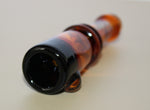 4" AMBER BLAZE CANNON Glass Tobacco Smoking Glass Pipe CANNON Glass Pipe