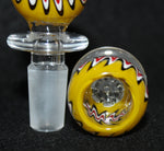 14mm SUN STORM Glass Slide Bowl w/ built-in screen Tobacco Glass Slide Bowl