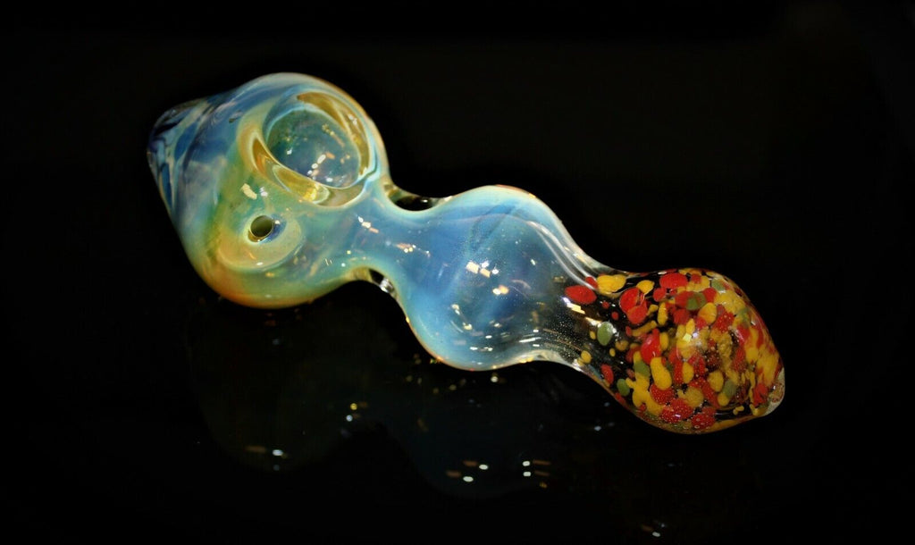 OUTER SPACE ZOMBIE 5" Color Changing Thick Glass Pipe