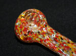 ORANGE CONFETTI 4 1/2" Thick Glass Pipe