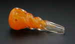 4" SWEET ORANGE Unicorn Stem Glass Pipe