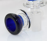 14mm NY THICK GLASS BLUE Slide Bowl Glass THICK GLASS Slide Bowl 14mm male