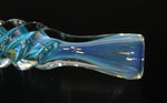 TWISTER BLUE 3 1/2" Chameleon Glass One Hitter Chillum