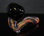 4 1/2" BLACK 'N GOLD Tobacco Smoking Glass Pipe