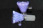 14mm SUPER 3D PURPLE PASSION SLIDE Glass Slide Bowl Water Pipe 14 mm male