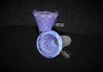 14mm SUPER 3D PURPLE PASSION SLIDE Glass Slide Bowl Water Pipe 14 mm male