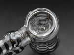 TIGER STRIPE Black Hammer Bubbler Glass Tobacco Smoking Pipe TIGER GLASS PIPE