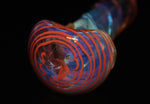 4.5" TWISTED RED CANDLE Chameleon Glass Pipe