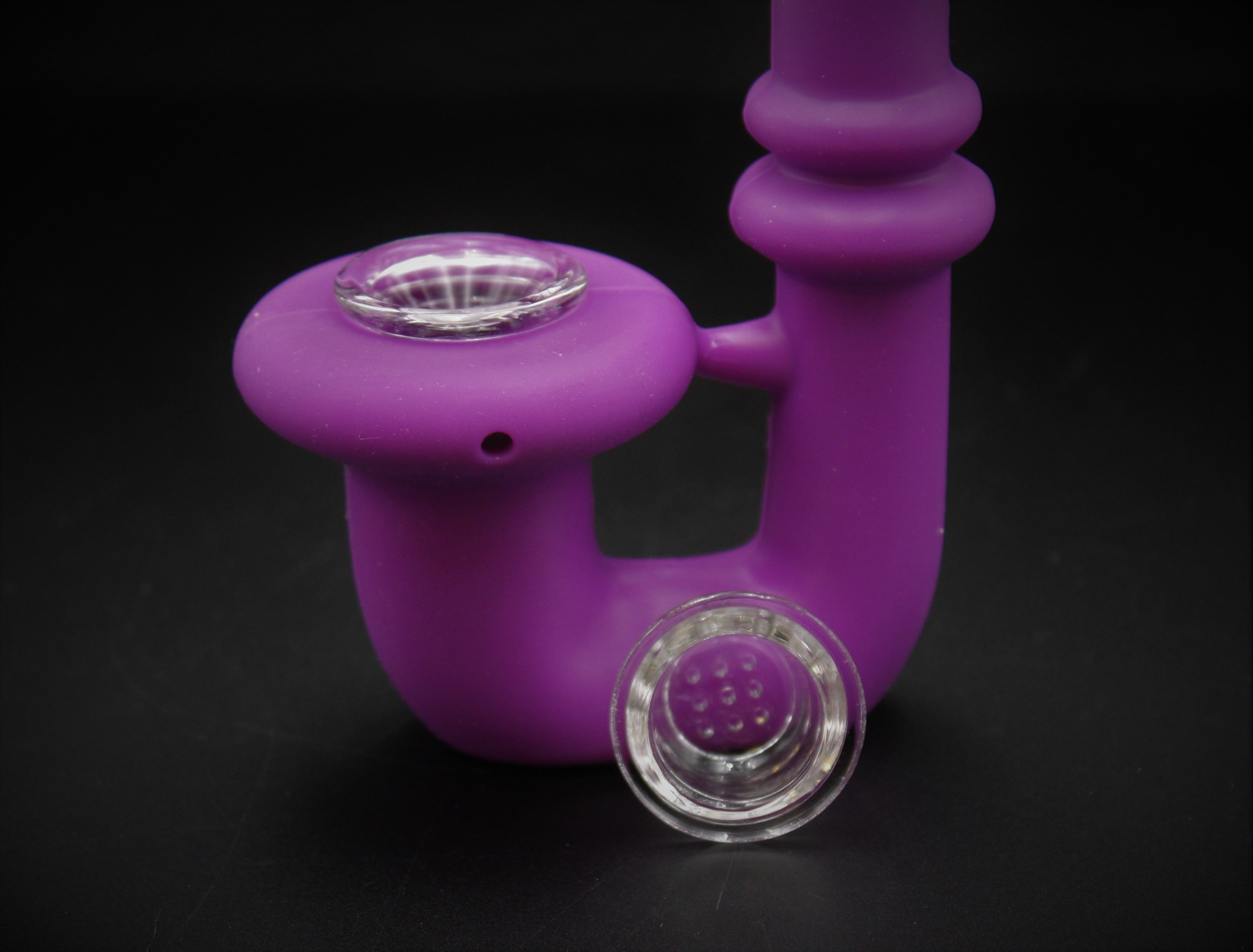 5" PURPLE SILICONE SHERLOCK Pipe