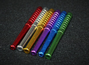Set of 6 pcs of 3" Aluminum Anodized BAT One Hitter Pipes