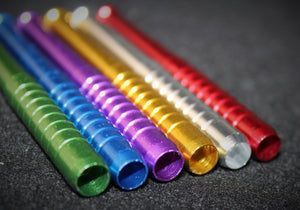 Set of 6 pcs of 3" Aluminum Anodized BAT One Hitter Pipes