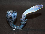 4 1/2" OCEAN BLUE FRIT II SHERLOCK PIPE