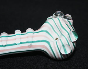 4 1/2" STARLIGHT MINT Glass Smoking Pipe THICK GLASS pipes