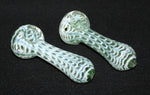 4" GREEN BUBBLE STORM Glass Smoking Pipe THICK GLASS pipes