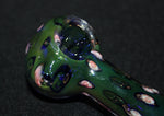 4" PINK SPOTTED NATURE Smoking Glass Pipe THICK GLASS pipes