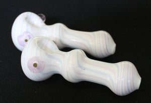 5" COTTON CANDY Thick Glass Smoking Pipe