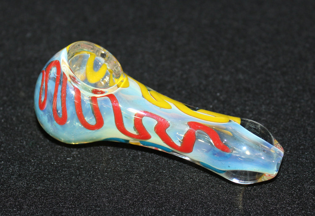 3 1/2" KITE TAILS Tobacco Smoking Glass Pipe LEFTY Glass Pipes