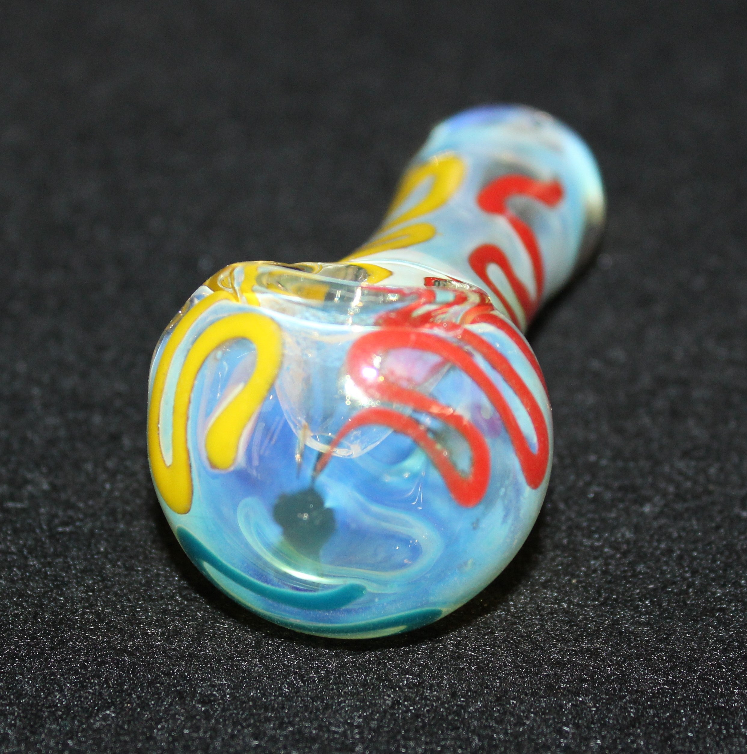 3 1/2" KITE TAILS Tobacco Smoking Glass Pipe LEFTY Glass Pipes
