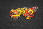 3 1/2" UNICORN PIPES - 2 PCS, ASSORTED Glass Pipe Glass Pipe