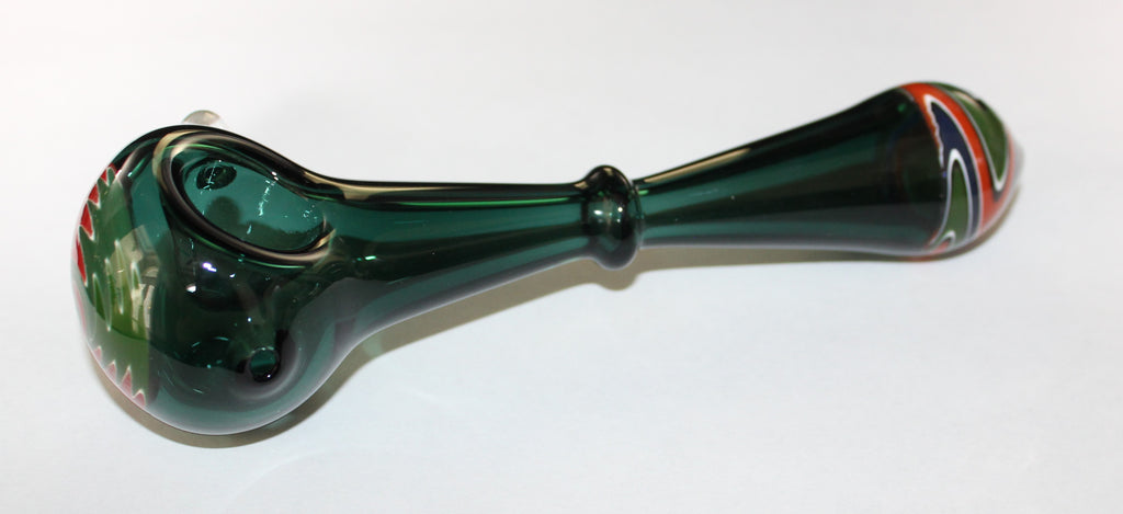 6+" JADE BOWTIE GLASS Tobacco Smoking Glass Pipe THICK GLASS pipes (Copy)