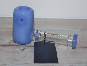 4 1/2" Modern BAZOOKA BLUE Tobacco Smoking TABLE PIPE Glass pipe Glass pipes