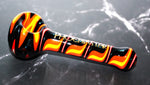 5" SUPER SLIM FIRE SIGN Tobacco Smoking Glass Pipe THICK Glass Pipe