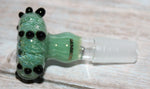 14mm JADE MARBLE MUSHROOM GLASS SLIDE Tobacco Glass Slide Bowl 14 mm male