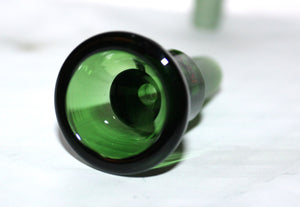 14mm EZ GRIP GREEN GLASS SLIDE Tobacco Glass Slide Bowl 14 mm male