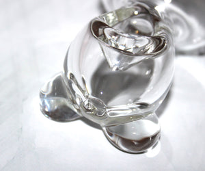 5 1/2" HELIX-LIKE CLEAR GLASS PIPE Tobacco Smoking Glass Pipe TORNADO Glass Pipe