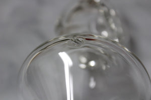 5 1/2" HELIX-LIKE CLEAR GLASS PIPE Tobacco Smoking Glass Pipe TORNADO Glass Pipe