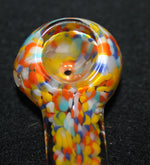 3 1/2" COLOR ATTRACTION Glass Tobacco Smoking Glass Pipe Bowl THICK glass Pipes