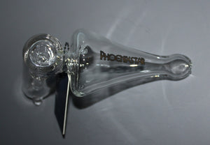 5 1/2" HELIX-LIKE BUBBLER DRY or BUBBLER Tobacco Smoking TORNADO Glass Pipe