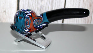 5" STEAL YOUR SWIRL SHERLOCK Tobacco Smoking Glass Pipe w/stand Glass Pipes