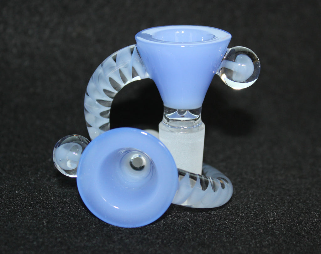 14mm SKYFALL BLUE Glass SLIDE Bowl Tobacco Glass Slide Bowl 14 mm