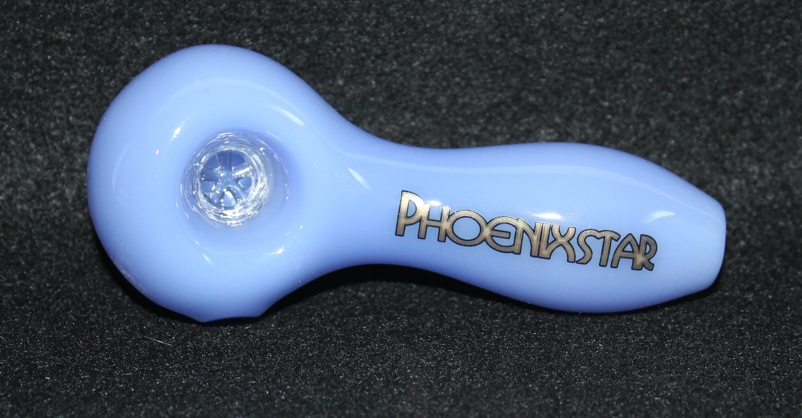 4" BLUE GILL Glass Tobacco Smoking Glass Pipe w/built-in screen