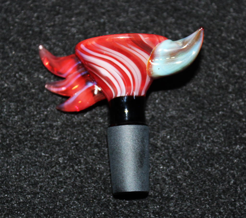 14mm CRIMSON TALON Glass Slide Bowl w/ built-in screen Tobacco Glass Slide Bowl