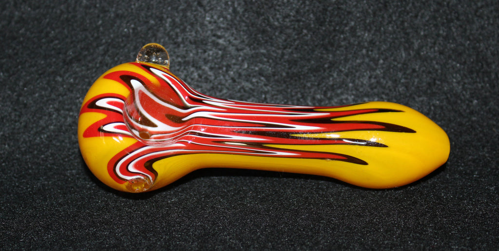 4 1/2" MOLTEN VIBE Glass Tobacco Smoking glass Pipe Bowl THICK glass Pipes