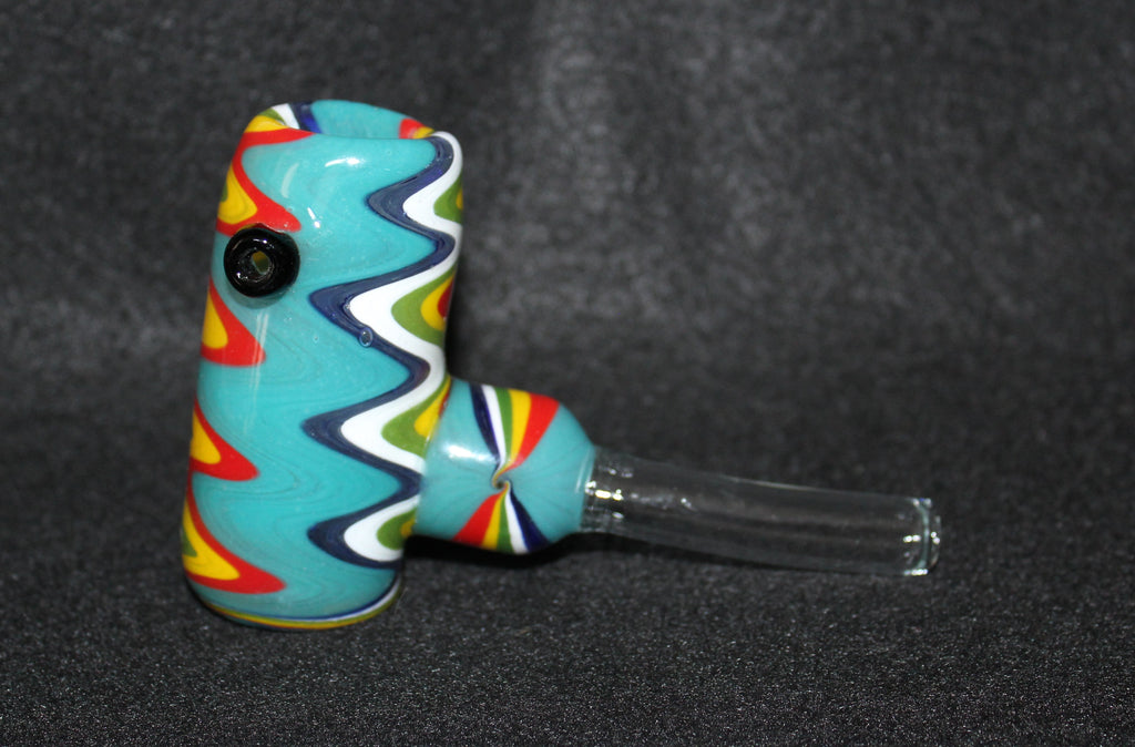 4 1/2" ZIGZAG SLAMMER Glass Tobacco Smoking Glass Pipe THICK GLASS pipes