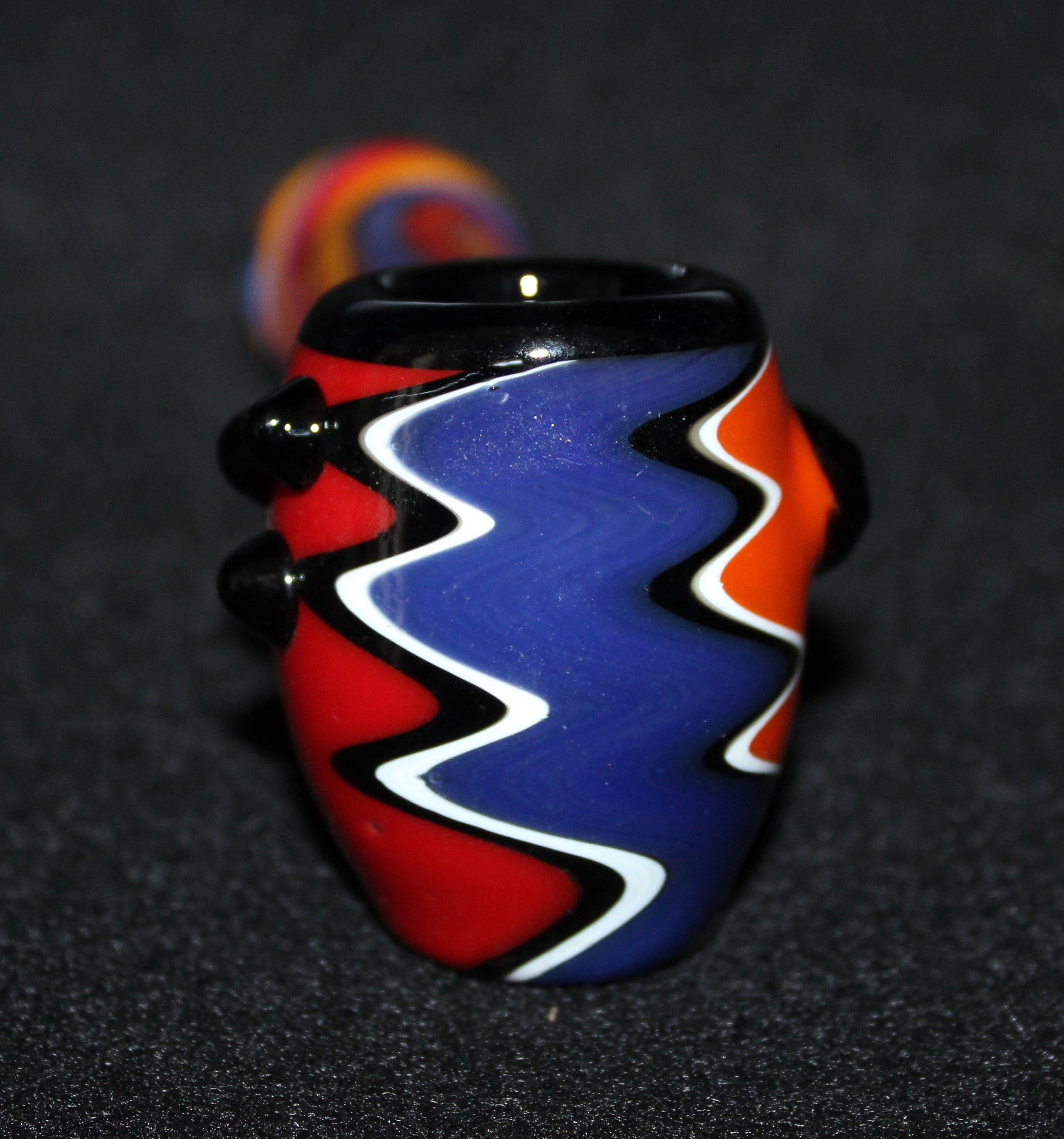 4 1/2" COLOR SCREAM Glass Tobacco Smoking Glass Pipe THICK GLASS pipes