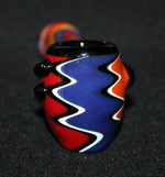 4 1/2" COLOR SCREAM Glass Tobacco Smoking Glass Pipe THICK GLASS pipes