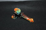 5" FIRE AND ICE Glass Hammer Pipe Tobacco Smoking Glass Pipe TABLE Pipe