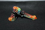 5" FIRE AND ICE Glass Hammer Pipe Tobacco Smoking Glass Pipe TABLE Pipe