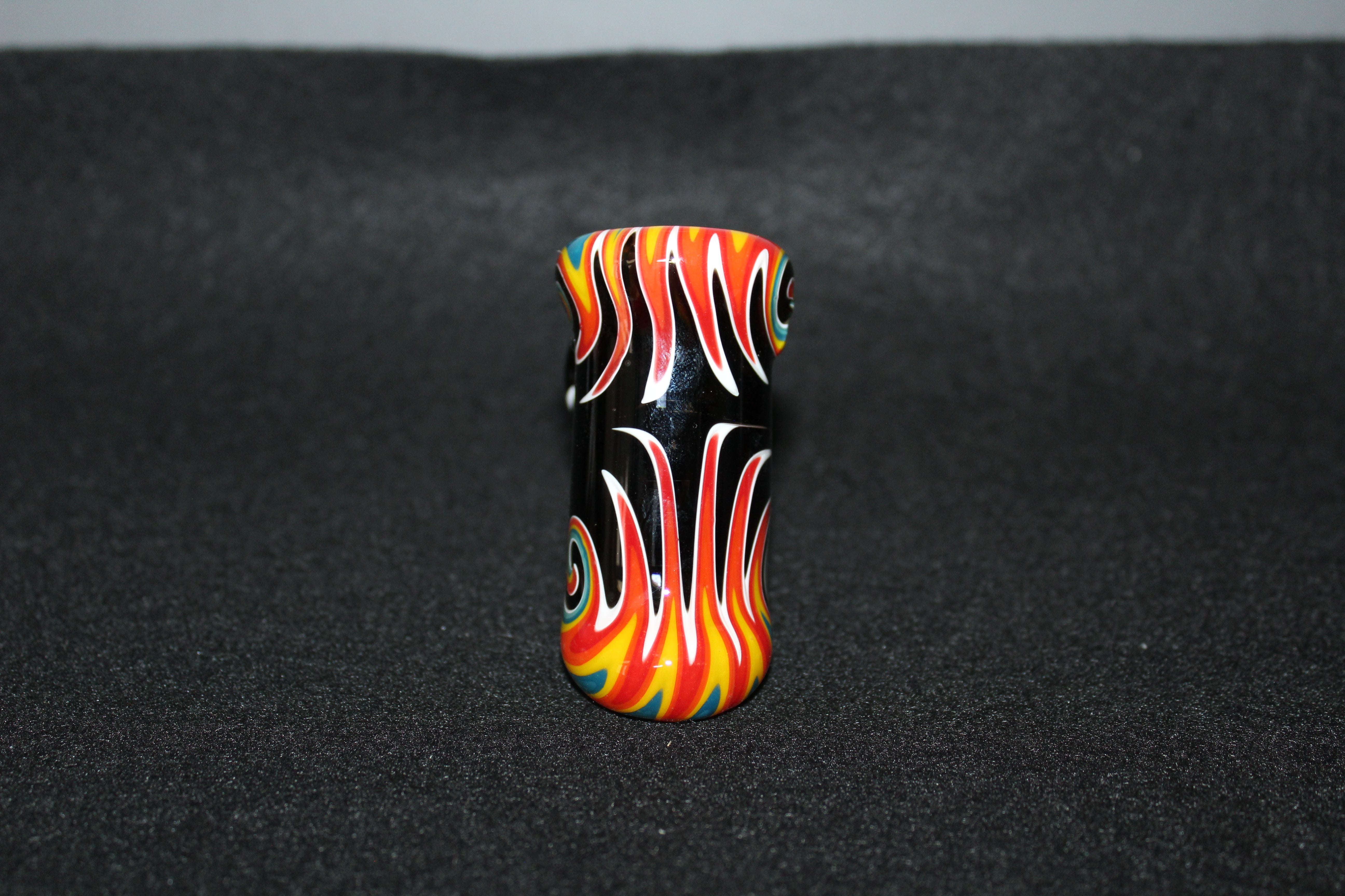 5" FIRE AND ICE Glass Hammer Pipe Tobacco Smoking Glass Pipe TABLE Pipe