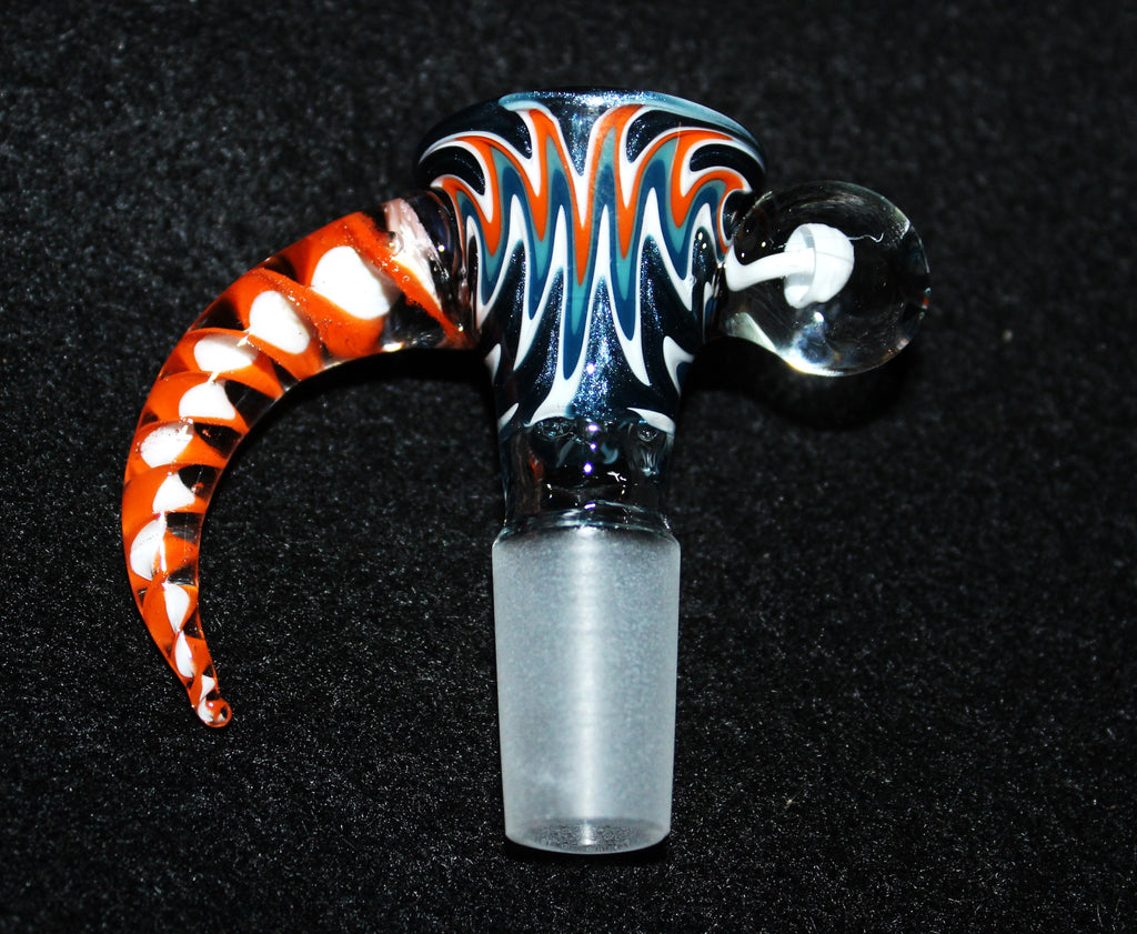 14mm NITRO VORTEX Glass SLIDE Bowl w/built-in screen Tobacco Slide Bowl 14mm
