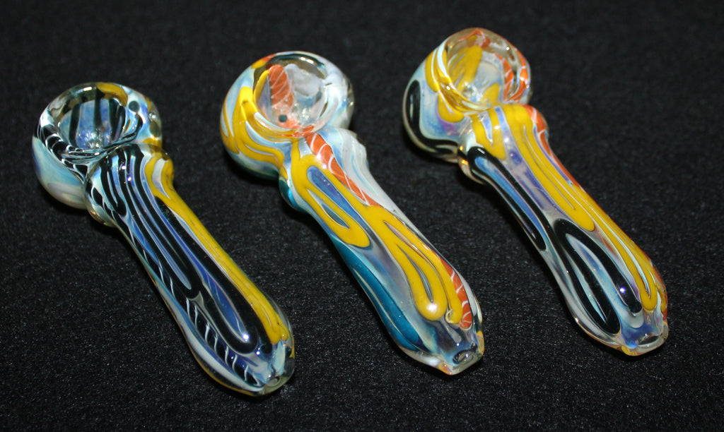 3X - 4" WORKHORSE Glass Tobacco Smoking Pipe THICK GLASS pipe Glass Pipes