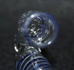 4" SHIPWRECK SPIRAL - MINI SHERLOCK Tobacco Smoking Glass Pipe w/built-in screen